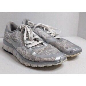 Nike Free 5.0 V4 Sneakers Women's 8.5 Gray Python Print Low Athletic 695168-002